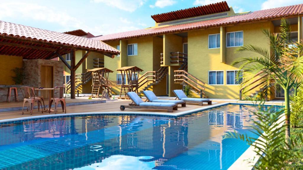 Casa Na Praia Com Piscina Luis Correia Exterior foto